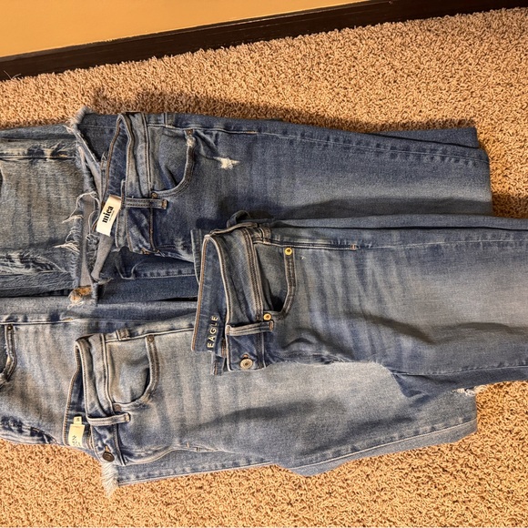 Women's Classic Blue Skinny,flared leg jeans sz 27Hidden,flying monkey Bulk lot - Picture 2 of 9